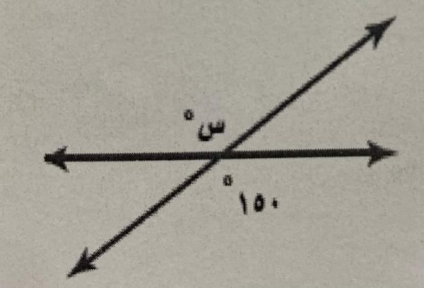 من الشكل المجاور قيمة س تساوي س =١٥٠ س=٢٠٠ س =٣٠٠؟