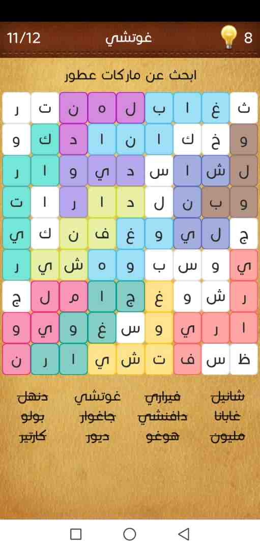 ابحث عن 12 نوع من انواع ماركات عطور