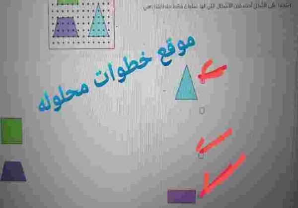 اعتمادًا على الشكل أدناه فإن الأشكال التي لها ضلعان فقط متطابقان هي..