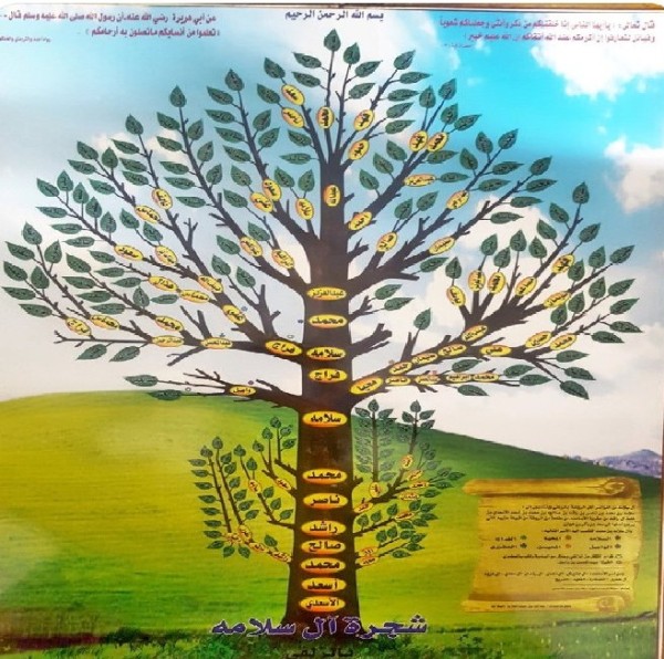 شجرة آل سلامة عائلة ال سلامة وش يرجعون